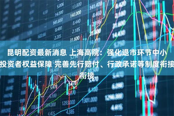 昆明配资最新消息 上海高院：强化退市环节中小投资者权益保障 完善先行赔付、行政承诺等制度衔接